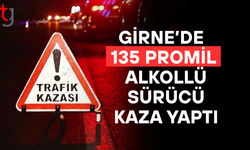 Girne’de Alkollü Sürücü Kaza Yaptı