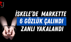 İSKELE’DE SÜPERMARKETTEN GÜNEŞ GÖZLÜĞÜ HIRSIZLIĞI