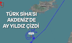 Türk SİHA’sı Gazze’deki ateşkesin ardından Akdeniz'de ay-yıldız çizdi