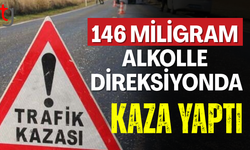 Alsancak’ta alkollü sürücü kaza yaptı