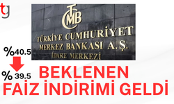 Merkez Bankası faizi yüzde 39,5'e düşürdü