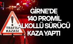 Girne’de Alkollü Sürücü Kaza Yaptı