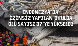 Endonezya'da izinsiz yapılan okul binası çöktü
