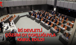 “Kıbrıs’ta İki Devletli Çözüm” Oy Çokluğuyla Kabul Edildi