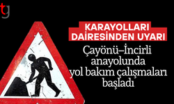 Çayönü–İncirli anayolunda yol bakım çalışmaları başladı
