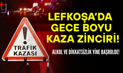 Lefkoşa’da Peş Peşe Trafik Kazaları