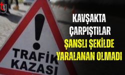 Lefkoşa’da kavşakta kaza: yaralanan olmadı