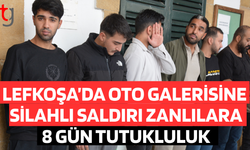 Lefkoşa’da oto galerisine silahlı saldırı: Zanlılara 8 gün tutukluluk