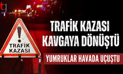 Kaza Sonrası Yol Ortasında Kavga Çıktı