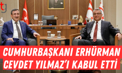 Cumhurbaşkanı Erhürman, Cevdet Yılmaz’ı Kabul Etti