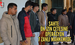 Sahte ön izin çetesi mahkemeye çıkarıldı