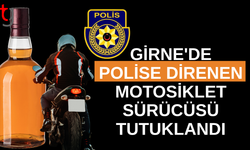 Polise Direnen Sarhoş Motosiklet Sürücüsü Tutuklandı