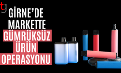Girne’de markette gümrüksüz ürün operasyonu