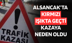 Alsancak’ta kırmızı ışıkta geçti, kazaya neden oldu