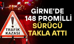Girne’de alkollü sürücünün aracı takla attı