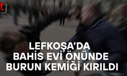 Lefkosa’da Bahis Evi Önünde Kavga