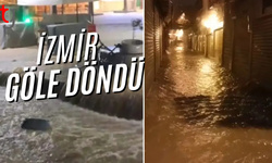 Sarı kodla uyarılan kentte denizle kara birleşti, tarihi çarşı göle döndü