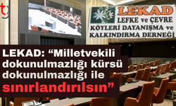 LEKAD: “Milletvekili dokunulmazlığı kürsü dokunulmazlığı ile sınırlandırılsın”