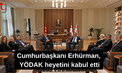 Cumhurbaşkanı Erhürman,  YÖDAK heyetini kabul etti