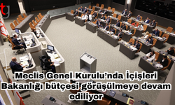 Meclis Genel Kurulu’nda İçişleri Bakanlığı bütçesi görüşülmeye devam ediliyor