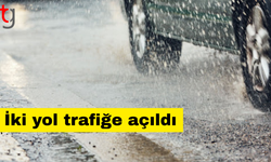 İki yol trafiğe kapandı