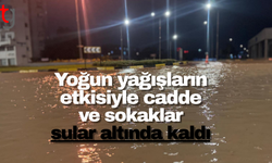Cadde ve sokaklar sular altında