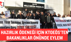 KTOEÖS, Milli Eğitim Bakanlığı ve Maliye Bakanlığı önünde eylem yaptı