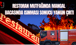 Kalkanlı’da restoranda mangal bacasında yangın çıktı