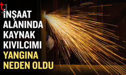 İskele’de inşaat alanında yangın