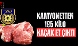 Kamyonetten kaçak et operasyonu