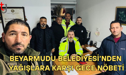 Beyarmudu Belediyesi’nden yağışlara karşı gece nöbeti
