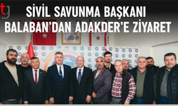Sivil Savunma Başkanı Balaban Adakder’i Ziyaret Etti