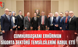 Cumhurbaşkanı Erhürman sigorta sektörü temsilcilerini kabul etti
