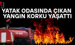 Sigara izmaritinden çıkan yangında evde hasar oluştu