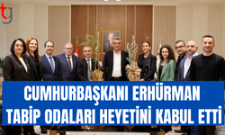 Cumhurbaşkanı Erhürman, Tabipleri Makamında Ağırladı