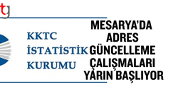 Mesarya’da adres güncelleme çalışmaları yarın başlıyor