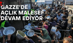 Gıda krizinin devam ettiği Gazze'de yemek dağıtımı gerçekleştirildi