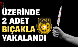 İskele’de iki bıçak taşıyan şahıs hakkında yasal işlem başlatıldı