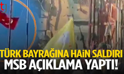 Bayrağa yapılan hain saldırıya tepkiler çığ gibi