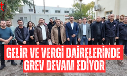 İskele ve Gazimağusa gelir ve vergi dairelerinde grev sürüyor