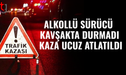 Alkollü sürücünün dikkatsizliği kazaya yol açtı