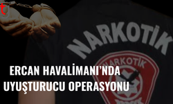 Ercan havalimanı’nda uy*şturucu maddeyle yakalama