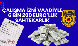 Çalışma izni vaadiyle 6 bin 200 euro aldı