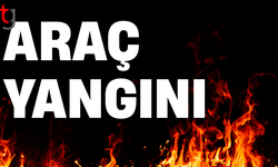 Seyir halindeki araçta yangın çıktı