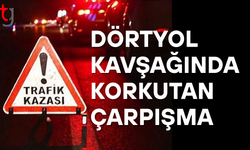 Gazimağusa-Lefkoşa anayolunda kavşak kazası