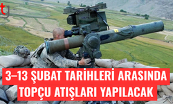 Topçu atışları nedeniyle bazı bölgeler yasak ilan edildi