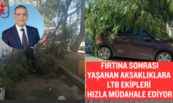 Fırtınaya rağmen belediye ekipleri aksaklıklara müdahale ediyor