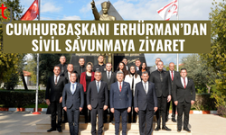 Cumhurbaşkanı Erhürman’dan Sivil Savunma’ya ziyaret