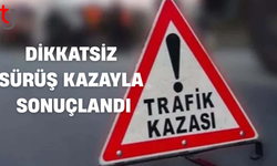 Alsancak’ta dikkatsiz sürüş kazaya neden oldu