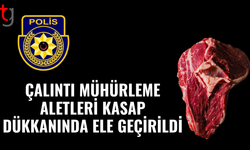 Kasapta kaçak mühürleme aletleri ele geçirildi